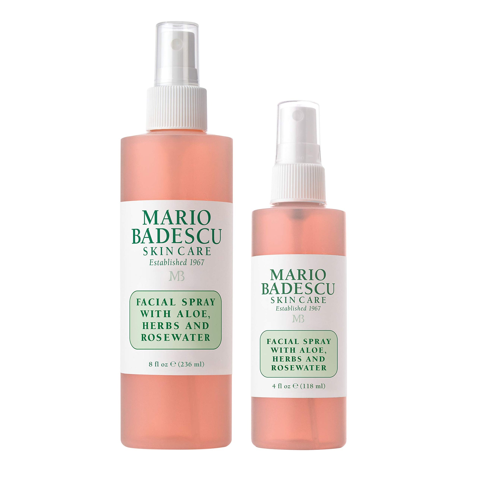 Mario Badescu Facial Spray with Aloe, Herbs and Rose Water for All Skin Types, Face Mist that Hydrates, Rejuvenates & Clarifies
